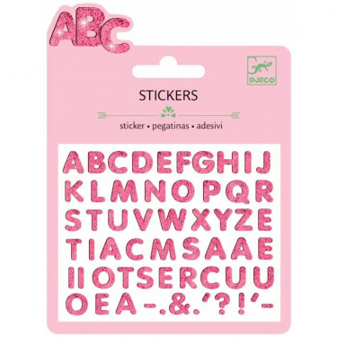 Mini stickers 'Lettres paillettes' DJECO 9764