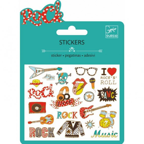 Mini stickers métallisés 'Rock' DJECO 9767