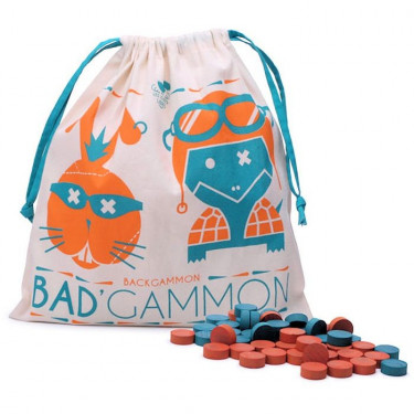 BAD'GAMMON, jeu de Backgammon 'Les Jouets Libres'