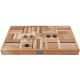 Cubes en bois naturel Wooden Story - 54pcs