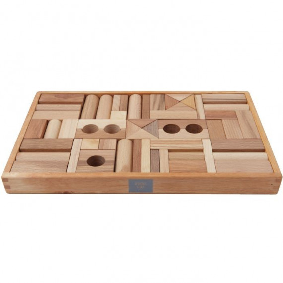 JEU DE CONSTRUCTION EN BOIS NATUREL