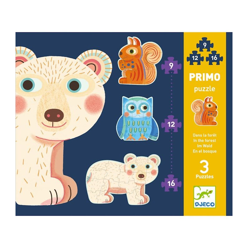 Puzzle magnétique - Puzzle forêt - Puzzle bébé - 8 pièces