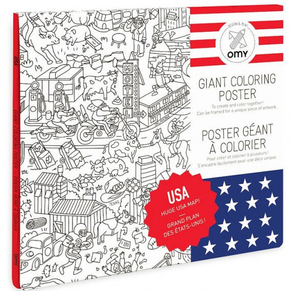 Omy – Giant Coloring Poster – USA