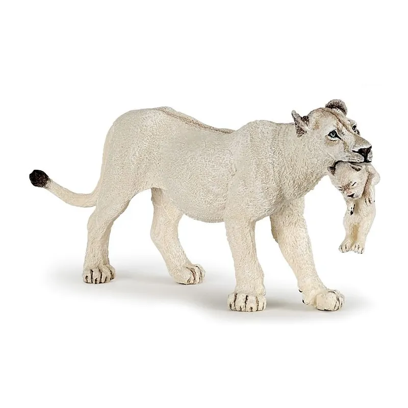 Lionne blanche avec lionceau PAPO 50203