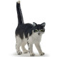Chat noir et blanc, figurine PAPO 54041