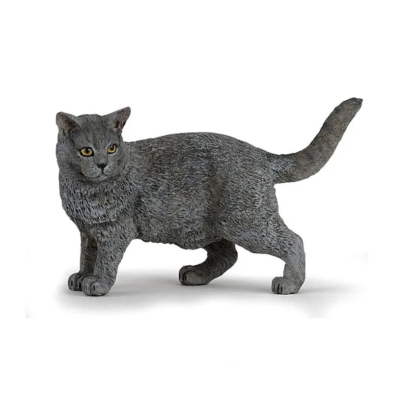 Chat chartreux, figurine PAPO 54040