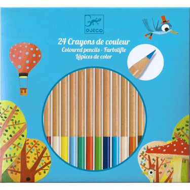 24 crayons de couleur DJECO 9752