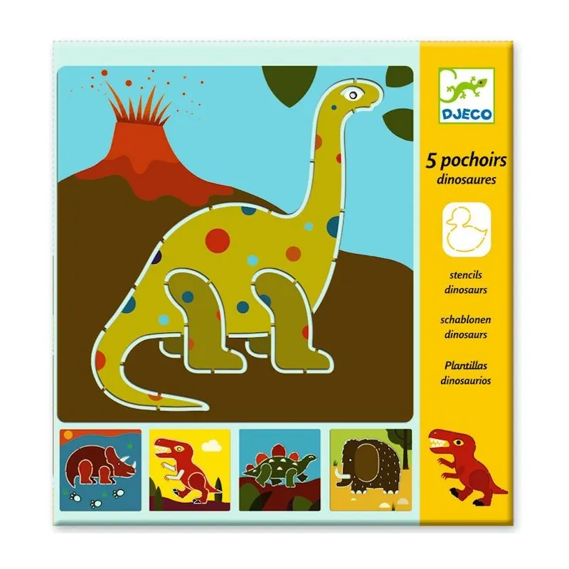 Pochoirs Dinosaures, DJECO 8863