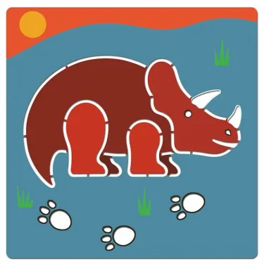 Pochoirs Dinosaures, DJECO 8863