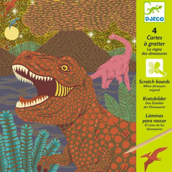 Cartes à gratter 'Le règne des dinosaures' DJECO 9726