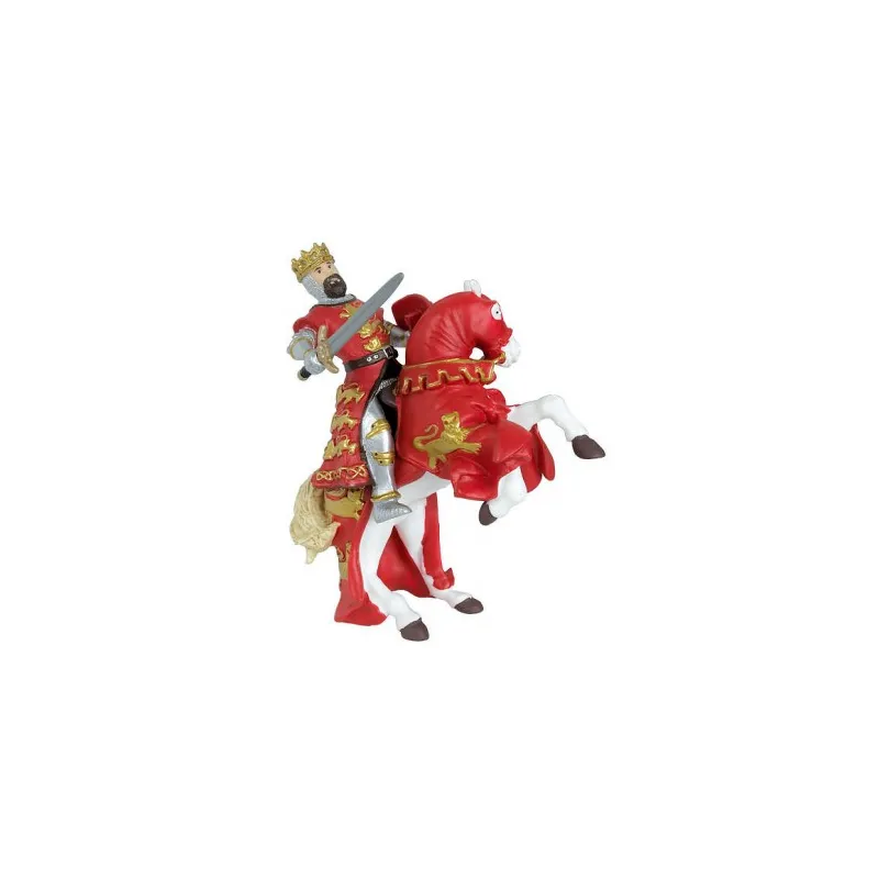 Cheval du Roi Richard rouge, figurine PAPO 39340