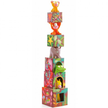 Maxi Topanijungle, jeu de cubes DJECO 9101