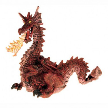 Dragon rouge avec flamme, figurine PAPO 39016