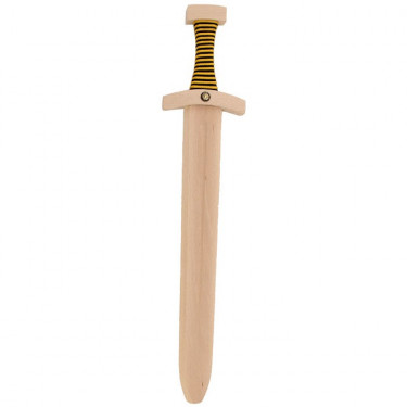 Dague de chevalier en bois très solide et fourreau de ceinture 