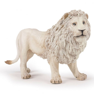 Grand lion blanc, figurine géante PAPO 50185
