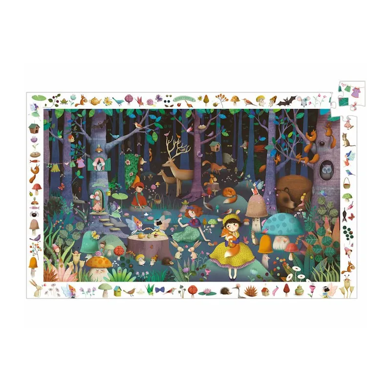 Puzzle observation 'Forêt enchantée' 100 pcs DJECO DJO7504