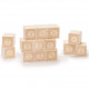 Cubes 'chiffres' en bois naturel Uncle Goose 