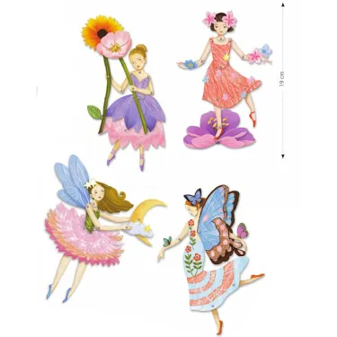 Petits pantins à colorier "Fées" DJECO 9654