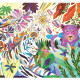 Puzzle 1000 pcs Rainbow tigers DJECO 7647