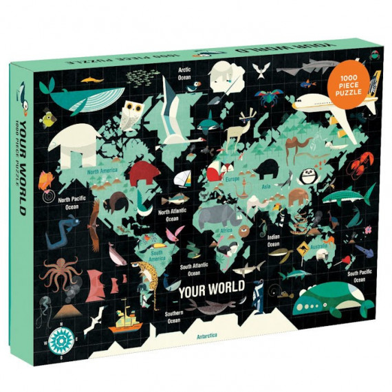 4 puzzles pour enfant 'Animaux du monde' Mudpuppy