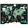 Puzzle 1000 pcs 'Le Monde' Mudpuppy