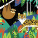 Puzzle qui Brille dans le Noir 'Forêt Tropicale' 100 pcs Mudpuppy