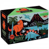Puzzle qui Brille dans le Noir 'Dinosaures' 100 pcs Mudpuppy