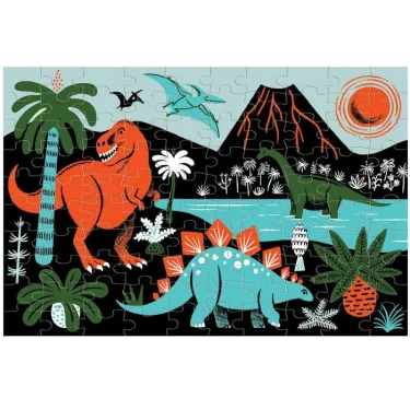 Puzzle qui Brille dans le Noir 'Dinosaures' 100 pcs Mudpuppy