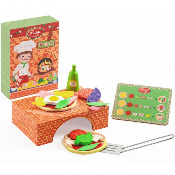 Luigi Pizza DJECO 6538, jouet dînette Djeco (nouveau modèle) Luigi Pizza DJECO 6538, jouet dînette Djeco (nouveau modèle)