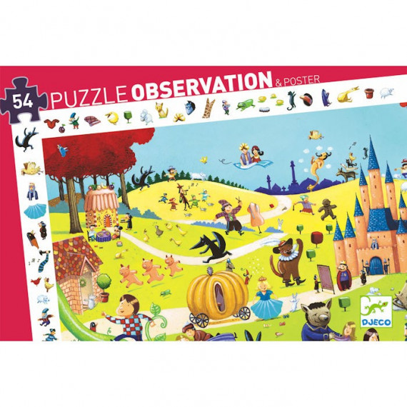 Contes, puzzle observation 54 pcs DJECO 7561