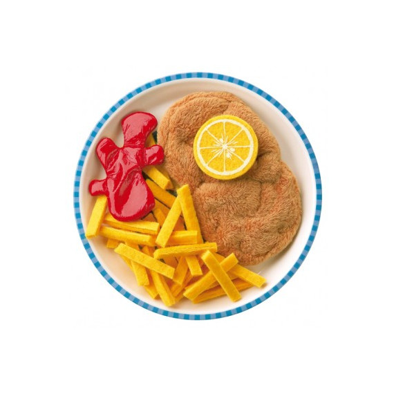 Escalope viennoise avec frites, jouet HABA 1474 Escalope viennoise avec frites, jouet HABA 1474