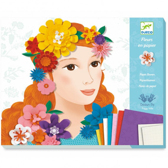Fleurs en papier 'Jeunes filles en fleurs' DJECO 9439 Fleurs en papier 'Jeunes filles en fleurs' DJECO 9439