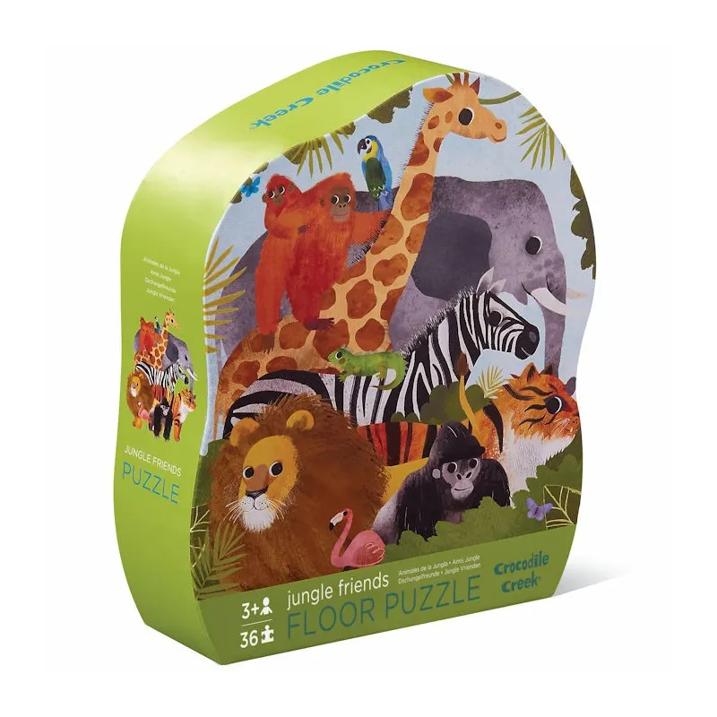 Puzzle 36 pcs 'Les amis de la jungle' CROCODILE CREEK