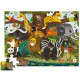 Puzzle 36 pcs 'Les amis de la jungle' CROCODILE CREEK