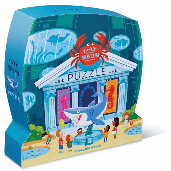 Puzzle Une journée au musée 'Aquarium' 48 pcs CROCODILE CREEK