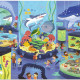 Puzzle Une journée au musée 'Aquarium' 48 pcs CROCODILE CREEK