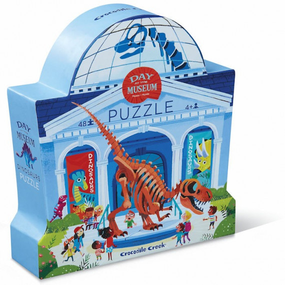 Boite de 10 puzzles Véhicules 2 pièces pour enfant Crocodile Creek