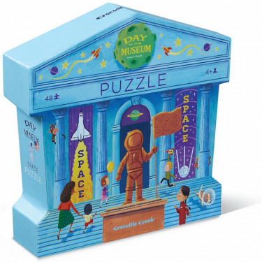 Puzzle 36 pièces - Silhouette : Petite fille avec son paon aille Unique  Coloris Unique