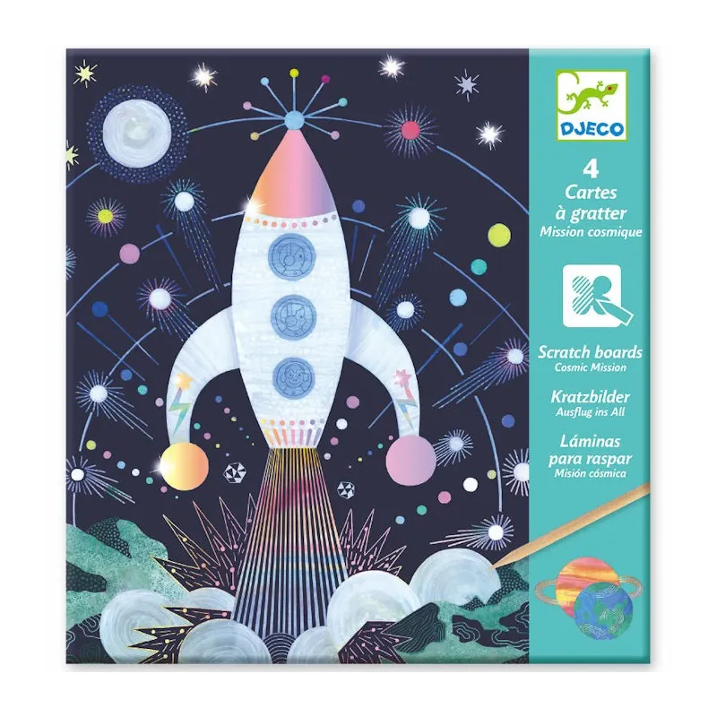 Cartes à gratter 'Mission cosmique' DJECO 9727