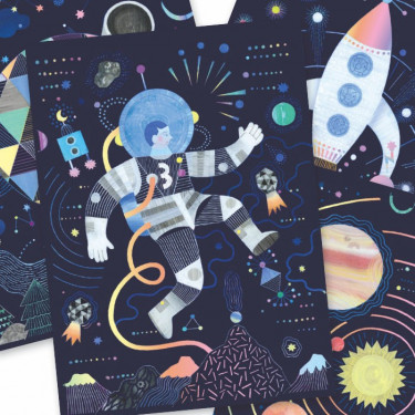 Cartes à gratter 'Mission cosmique' DJECO 9727