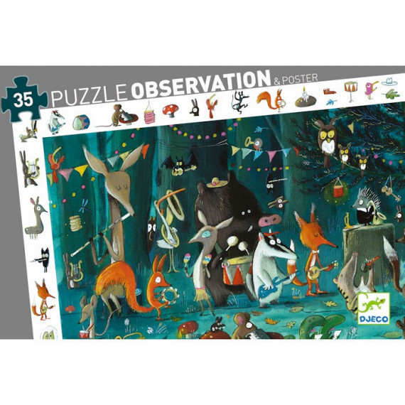 Puzzle observation 'L'orchestre' 35 pcs DJECO 7588