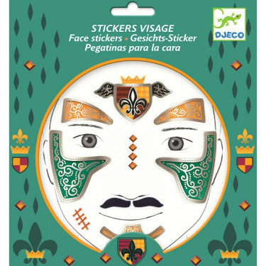 Stickers visage enfant 'Chevalier' DJECO 9216