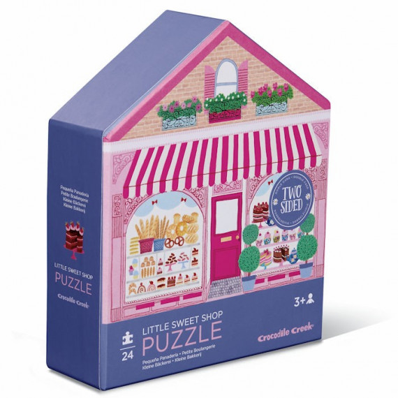Puzzle double face silhouette 24 pcs 'La petite boulangerie' Crocodile Creek Puzzle double face silhouette 24 pcs 'La petite boulangerie' Crocodile Creek