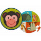 Puzzle rond double face 24 pcs 'Le singe et ses amis' Crocodile Creek 