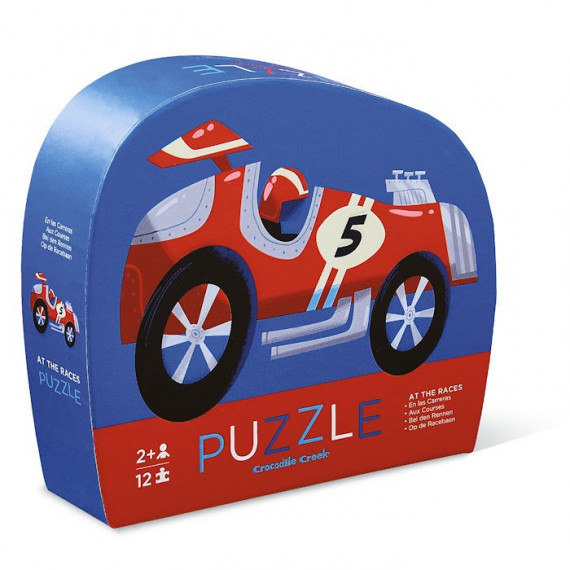 Puzzle silhouette 12 pcs 'Voiture de course' Crocodile Creek Puzzle silhouette 12 pcs 'Voiture de course' Crocodile Creek