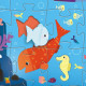 Puzzle géant 'Sous la mer' 24 pcs + 8 DJECO 7116