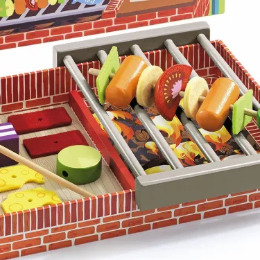 Joe et Max Grill, jouet dinette barbecue DJECO 6543