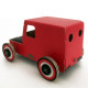 Autogami rouge 'tomate', voiture solaire