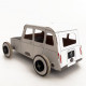 Autogami Renault 4L blanche, voiture solaire