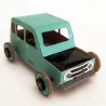 Autogami Renault 4L bleu turquoise, voiture solaire